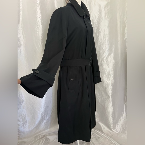 Burberry Black Long Trench Coat Man’s EU 42R - Picture 5 of 17